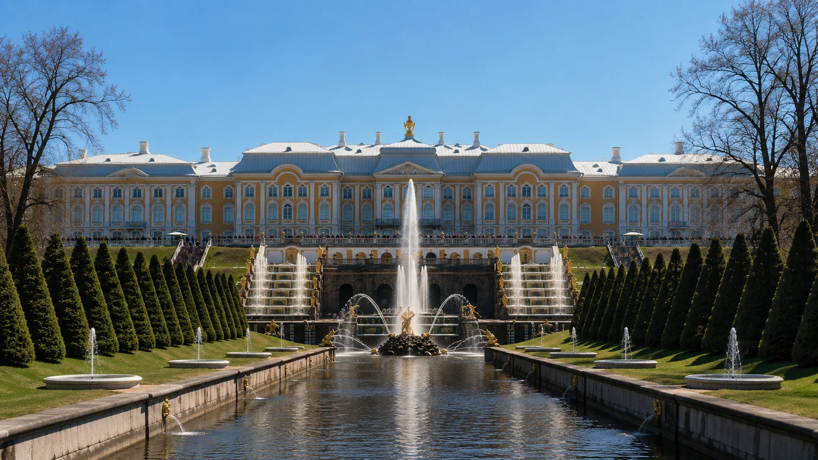 Петергоф на метеоре с экскурсией по Нижнему парку